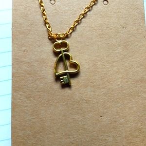 Heart Key Necklace